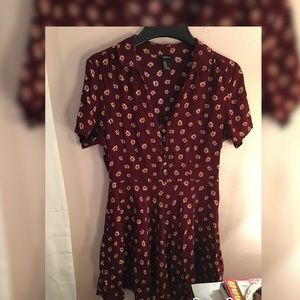 Ditsy Floral Collared Dress